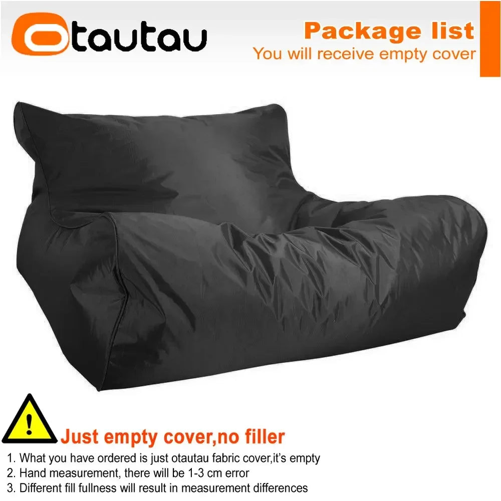 OTAUTAU Waterproof Floating Bean Bag Lounger Cover – Swimming Pool Sofa Bed Pouf, No Filler Chaise Lounge Recliner Puff SF019