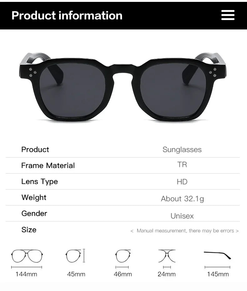 JNPCXI Vintage Rivet Oval Sunglasses – Fashion Leopard Frame Luxury Eyewear for Men & Women, Anti Blue Light Glasses