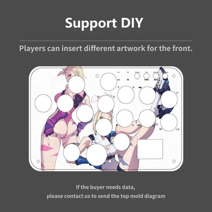 RGB Arcade Hitbox Fightstick Controller – For PS4/PS5, Xbox, Switch, Steam, Arcade Fighting Games