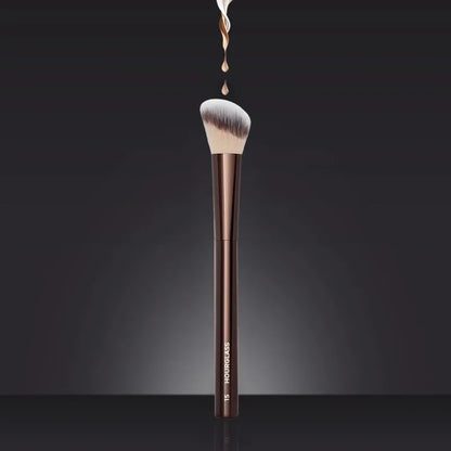 #15 Blush Makeup Brush – Liquid Blush & Bronzer Brush for Cream Cheek Formulas, Metal Handle with Box