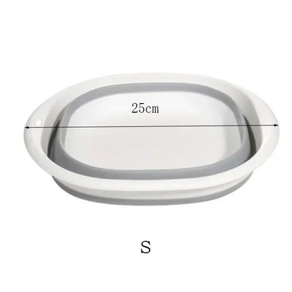 Portable Plastic Folding Wash Basin – Laundry Tub & Bath Basin for Adults and Babies, Kitchen & Bathroom Accessory