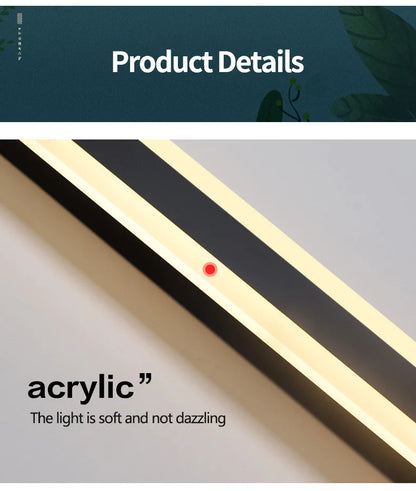 Outdoor Wall Lamp – IP65 Waterproof LED Long Corridor & Staircase Light, Balcony, Villa & Garden Entrance Lighting