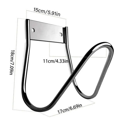 Stainless Steel Hose Hanger – Heavy Duty Wall-Mount Hook for Garden & Expandable Hoses