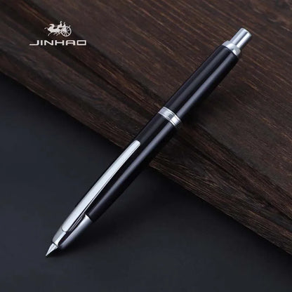JINHAO Metal Fountain Pen – 10 Brand New Retractable Fine Nibs with Ink Converter