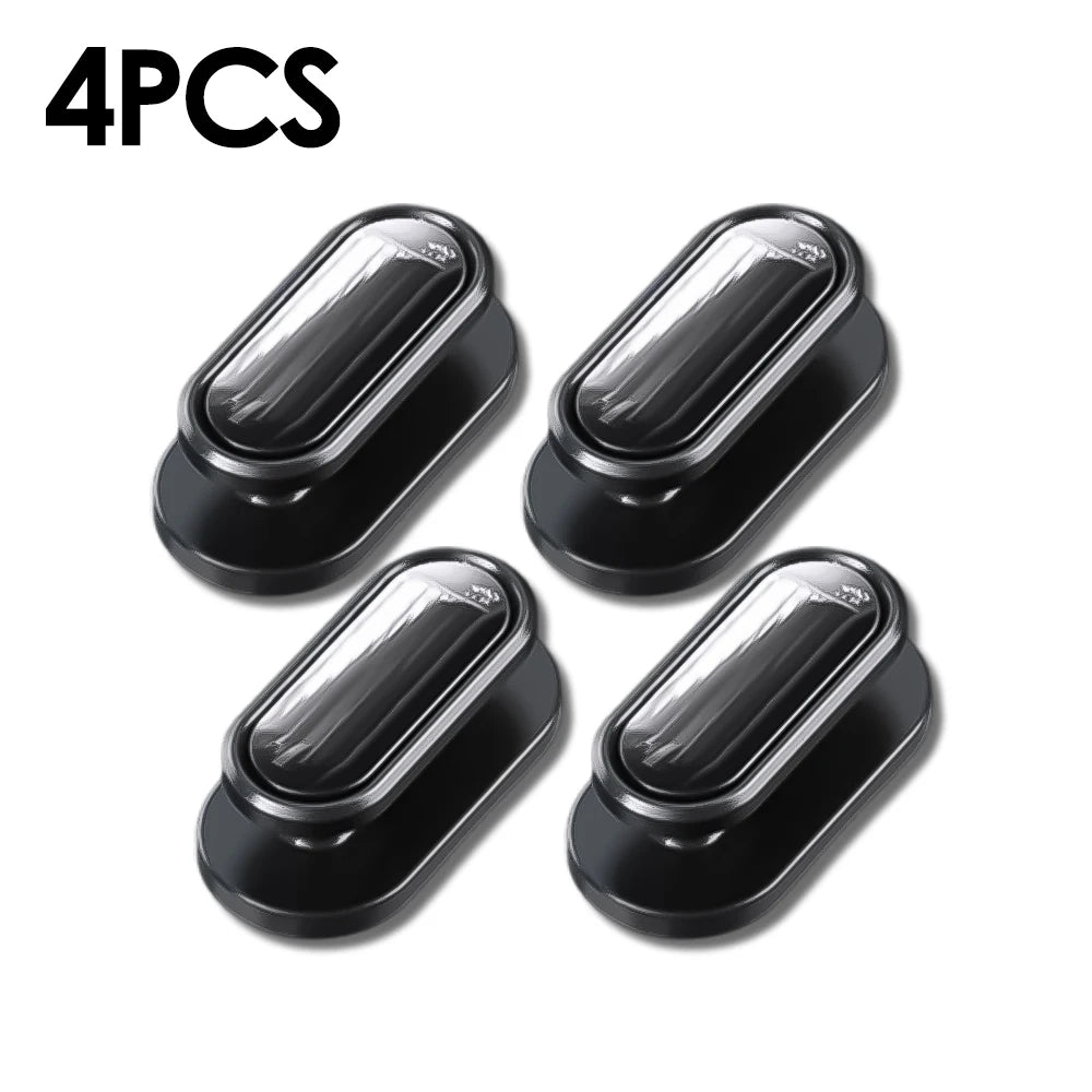 Car Invisible Small Hooks - Carbon Fiber Self-Adhesive Dashboard Wall Hook for USB Cables, Headphones, & Key Storage