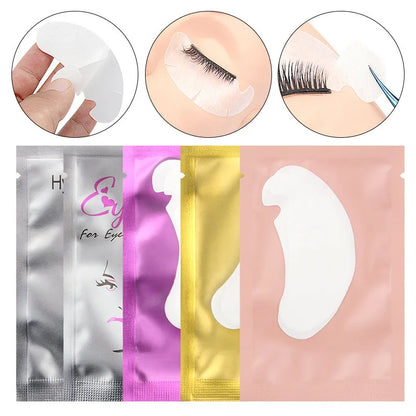50PCS Hydrogel Eyelash Patches – Moisturizing Eye Pads for Grafting & Isolation