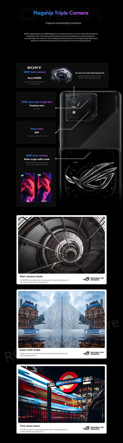 2024 ASUS ROG Phone 8 – Snapdragon 8 Gen 3, 5G Smartphone, 6.78'' 165Hz E-Sports Screen, 65W Charging, NFC, ROG 8 Pro