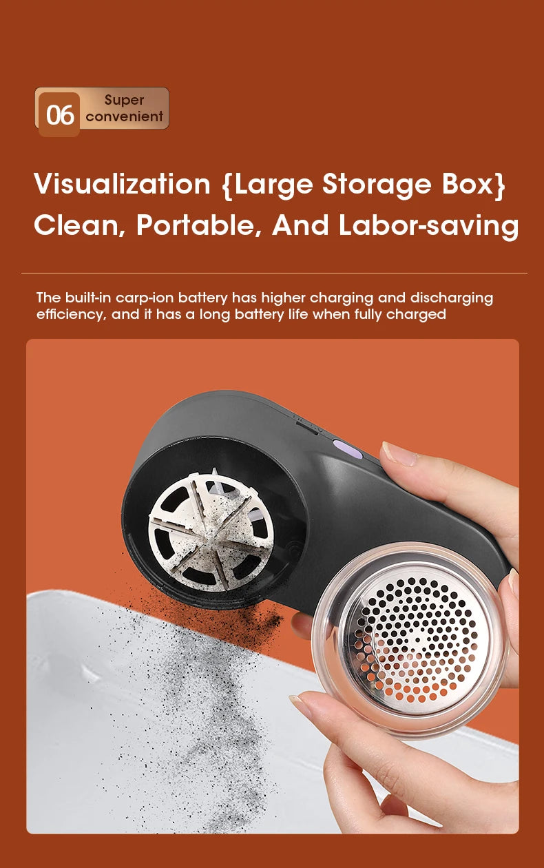 LED Digital Electric Lint Remover – USB Rechargeable Fabric Shaver for Clothes & Sweaters