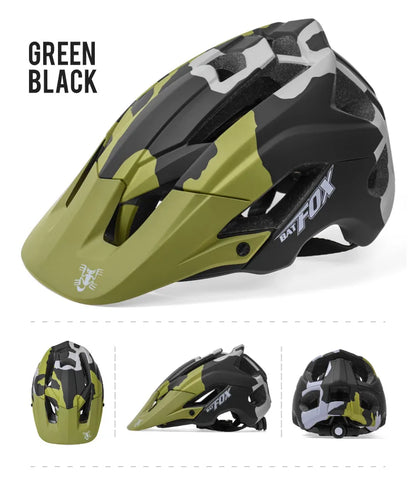 BATFOX Ultralight Bike Helmet – Molded Mountain & Road Helmet for Men, DH AM Cycling Equipment, Casco Ciclismo Bicicleta