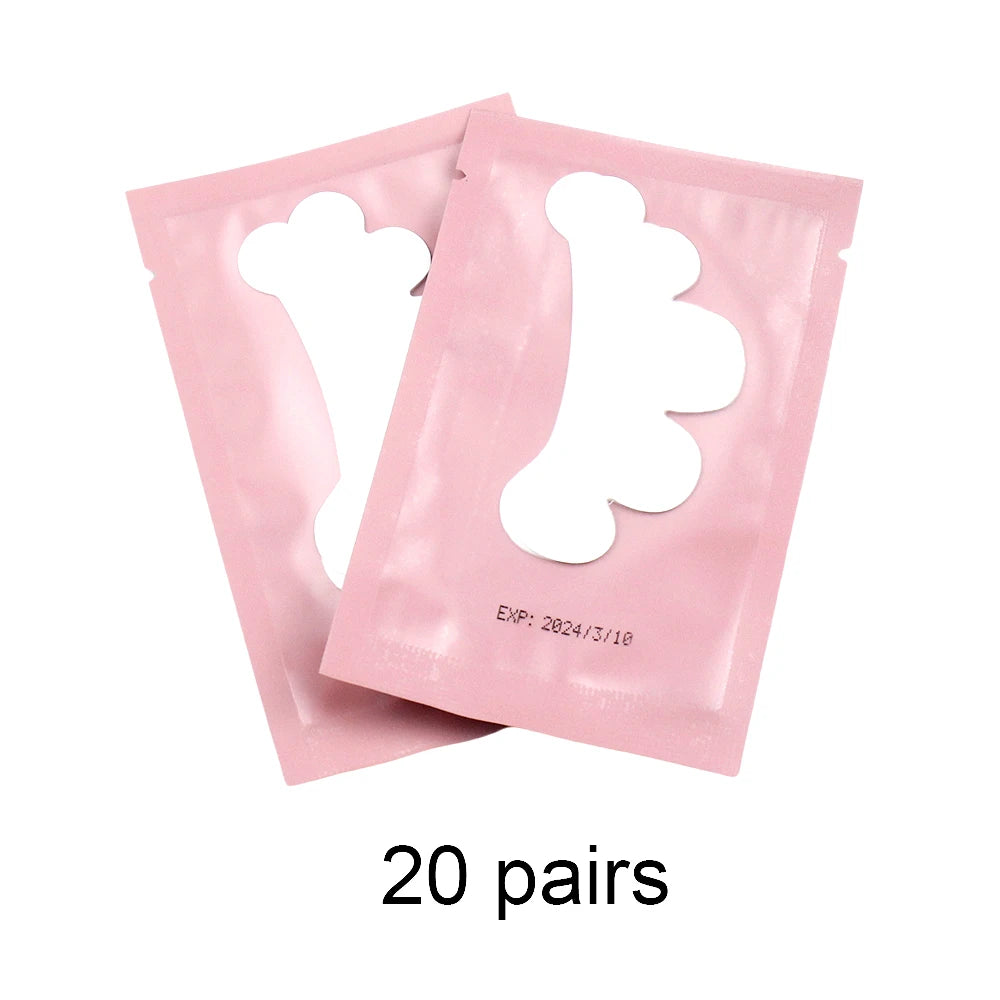 20/50 Pairs Hydrogel Lash Extension Patches | Under Eye Stickers for Grafting & Makeup | Eyelash Extension Tools
