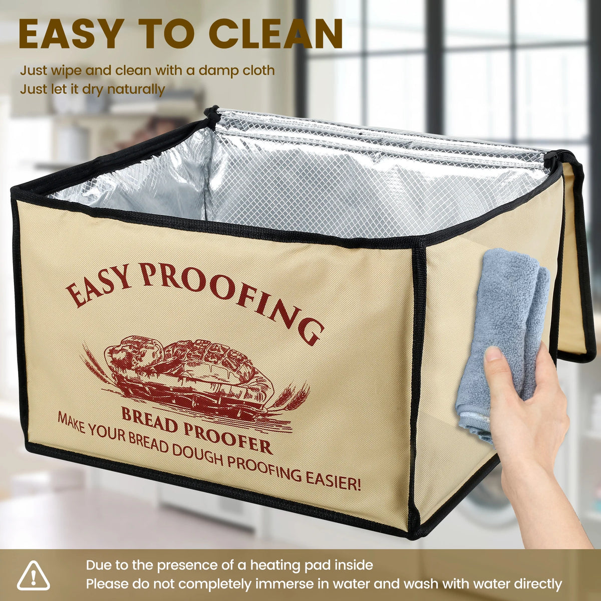 Versatile Dough Proofer with Heater – Temperature-Controlled, Collapsi ...