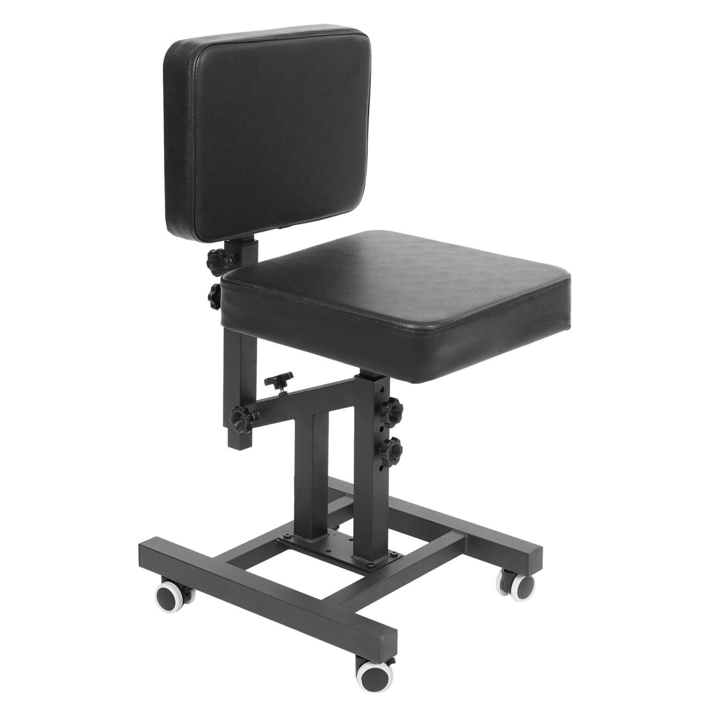 Multifunctional Tattoo Chair with Adjustable Armrest – Hair & Tattoo Artist Chair with Foot Pads