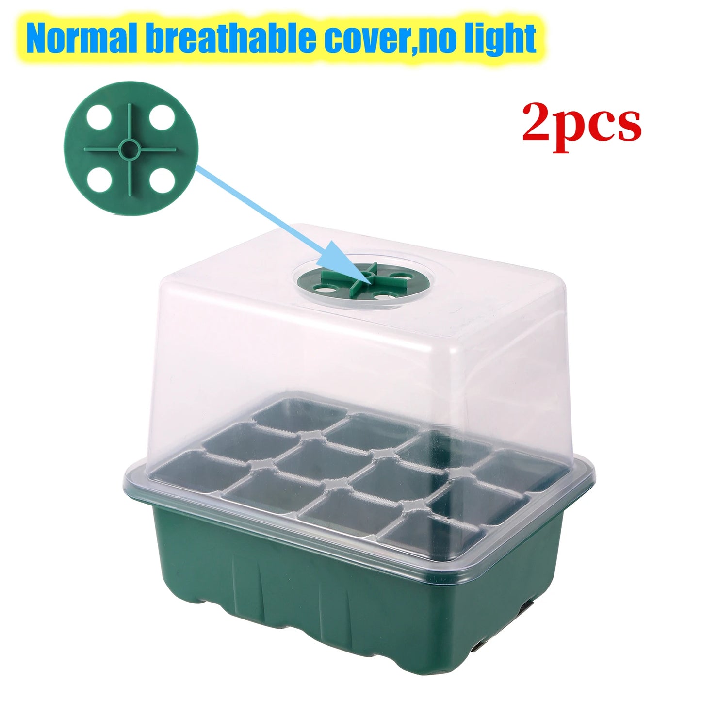 LED Grow Light for Seed Starter — Greenhouse Germination Light, Compatible with Seedling Kits & Humidity Dome