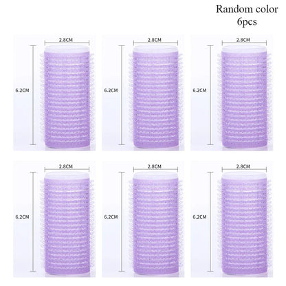 Jumbo Self-Grip Hair Rollers – Heatless Curlers for Salon & Home, Sticky Hair Styling Tools