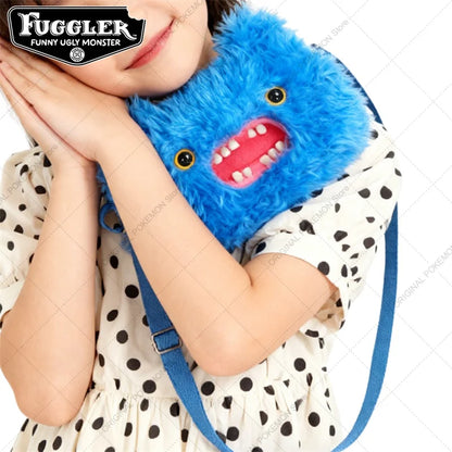 Original Fuggler Ugly Teeth Monster Plush Crossbody Bag – Kawaii Screech Mr. Buttons Shoulder Doll Gift