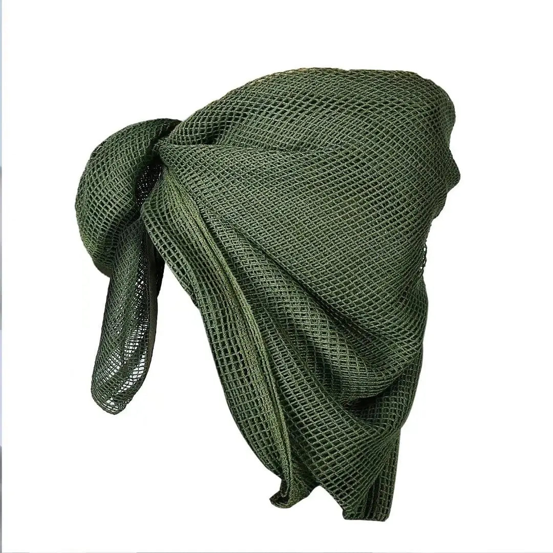Camouflage Netting Tactical Mesh Scarf - Camo Scarf for Wargames, Hunting, Shooting, and Wild Photography