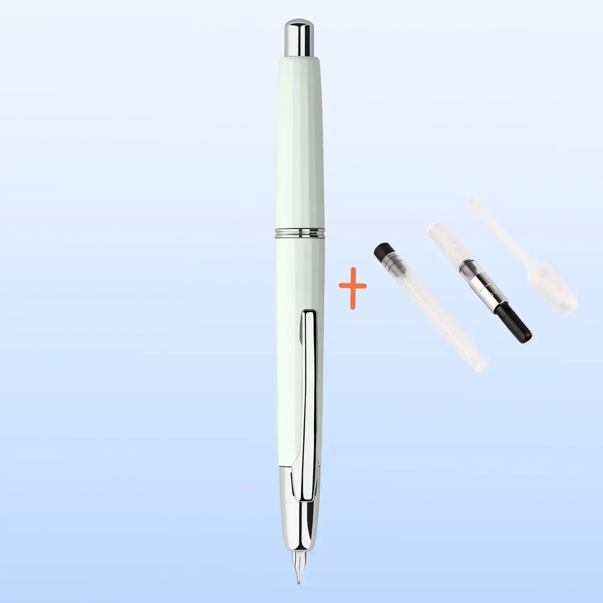 MAJOHN A2 Press Fountain Pen - Retractable EF Nib 0.4mm Resin Ink Pen with Converter, Lighter than A1, Perfect for Writing and Christmas Gift