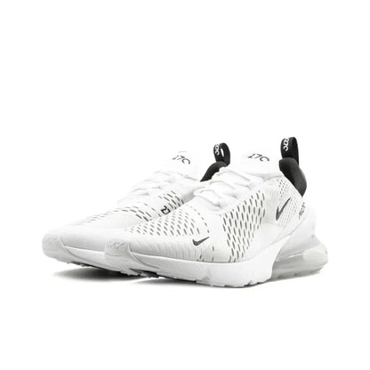 Nike Air Max 270 Running Shoes – Mesh, Shock Absorption, Non-Slip, Abrasion Resistant, Unisex Black & White Low Top