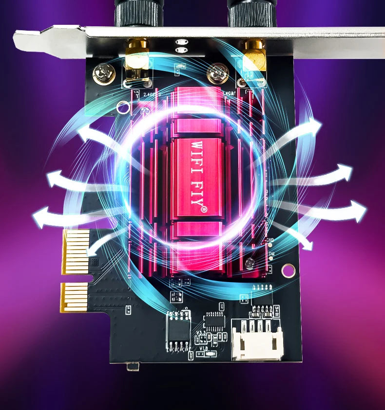 WALRAM WiFi 6 1800Mbps PCI Express Adapter – Dual Band 802.11AX/AC Wir ...