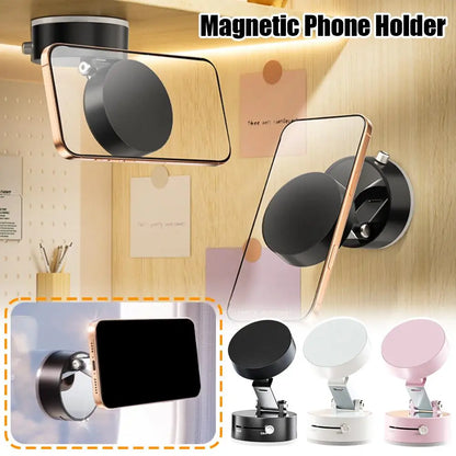 Double-Sided Magnetic Suction Phone Holder – Foldable & Multi-Functional Vacuum Mount