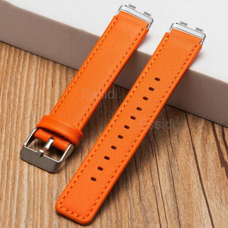 Genuine Leather Strap for Huawei Band 8/9 – Fashionable Watch Band Loop with Clasp for Men & Women