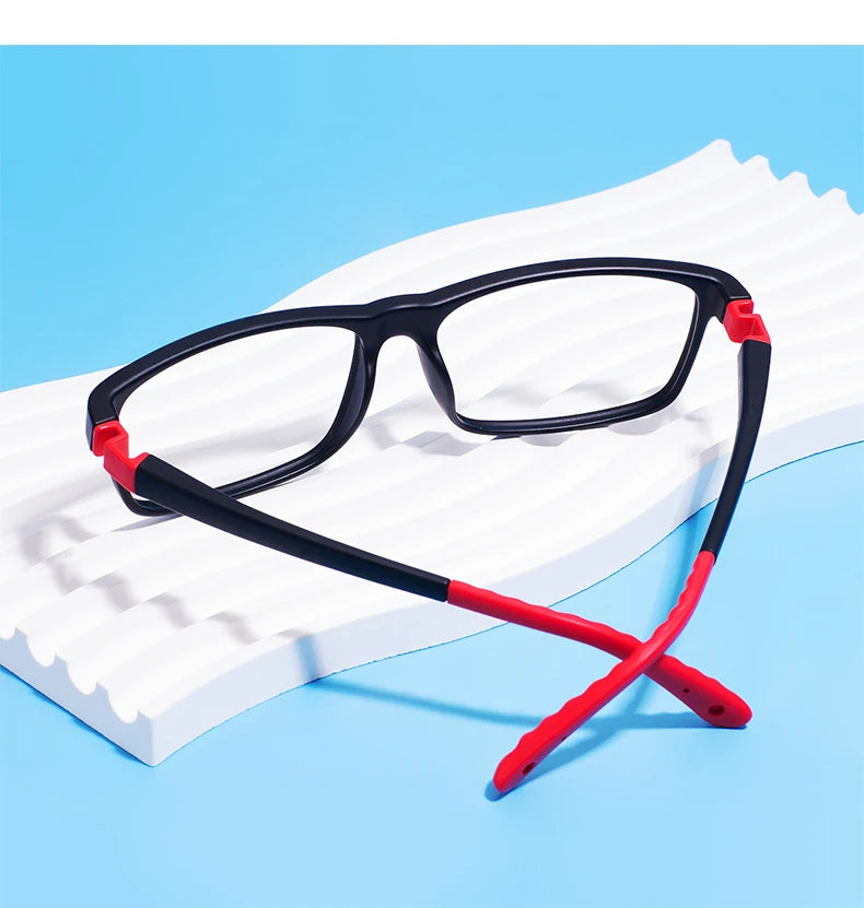 Colorful TR90 Rectangular Full-Rim Glasses Frame – Flexible, Comfortab ...