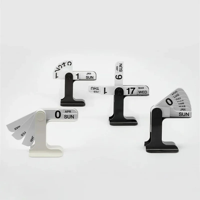 INS Design Desktop Flipping Calendar 2025-2024 – Creative Modern Office & Living Room Decor