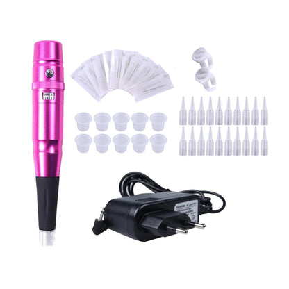 Permanent Makeup Rotary Tattoo Pen – Eyebrow & Lip Machine, Microblading & Piercing Gun PMU Kit