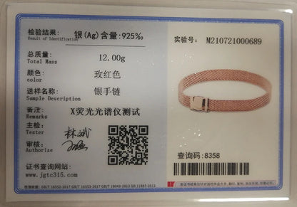 New 925 Sterling Silver Snake Chain Charm Bracelet – Fits Original 925 Pendant Charms & Beads, Heart Bracelet Jewelry for Women