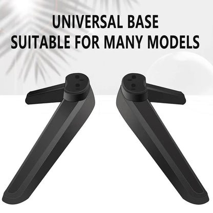 Universal TV Stand Base Replacement – Pedestal Mount Legs for 17–20mm TVs, Easy Installation Tabletop Stand
