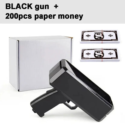 Money Shooting Gun Toy – Funny Party Game Pistol, Paper Banknote Shooter for Kids, Weddings, Birthdays & Party Fun