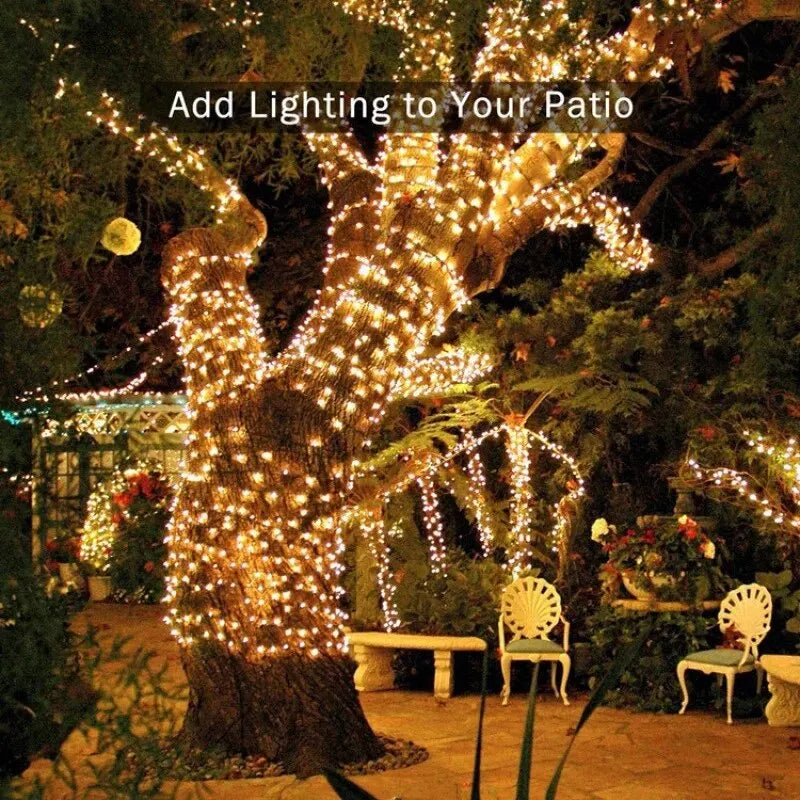 30 LED Solar String Lights: Waterproof Fairy Garden Lamps for Christmas & Holiday Party Home Decor