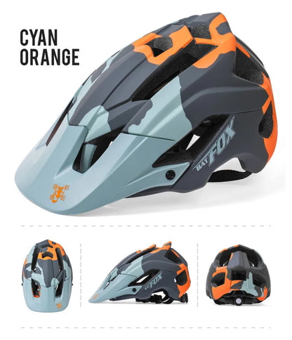 BATFOX Ultralight Bike Helmet – Molded Mountain & Road Helmet for Men, DH AM Cycling Equipment, Casco Ciclismo Bicicleta