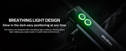 Wurkkos HD01 Multi-Function Rechargeable Flashlight – 1200LM Flat Torch with Green, White, RGB Side Light, IP65 Waterproof