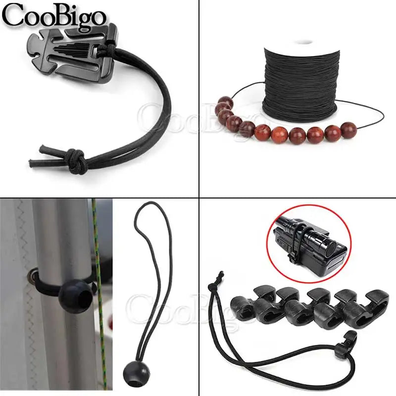 10 Meters Strong Elastic Bungee Shock Cord - Stretch String for Tent, Kayak, Boat, DIY Jewelry Making, and Garment Sewing (Available in Multiple Sizes)
