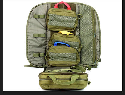 Tactical Outdoor Medical Backpack – Large Capacity Emergency & Camping Bag