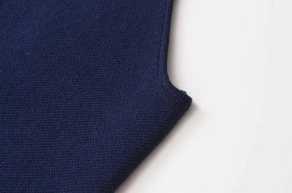 Fall 2025 Knit Vest for Women – Sleeveless Cropped Asymmetrical Slim Sweater Top – White Basic Slim Shirt