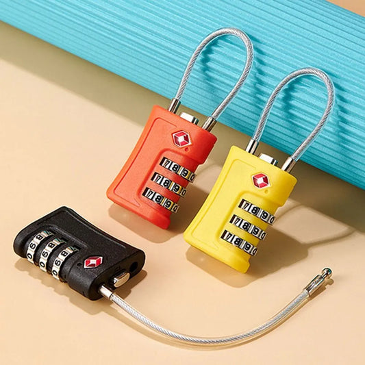 New TSA Customs Colorful Code Lock: Travel Luggage Password Changeable Padlock - Contrast Design for Cabinet, Locker Security
