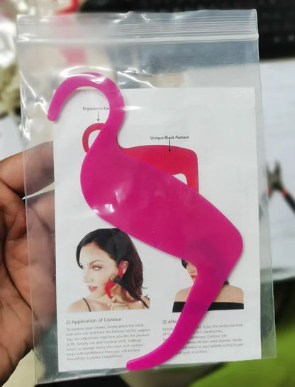 Eyeliner Cards & Contour Stencils - Face, Cheek, Nose Makeup Model & Eyebrow Shaper Tools for Beauty Accessories