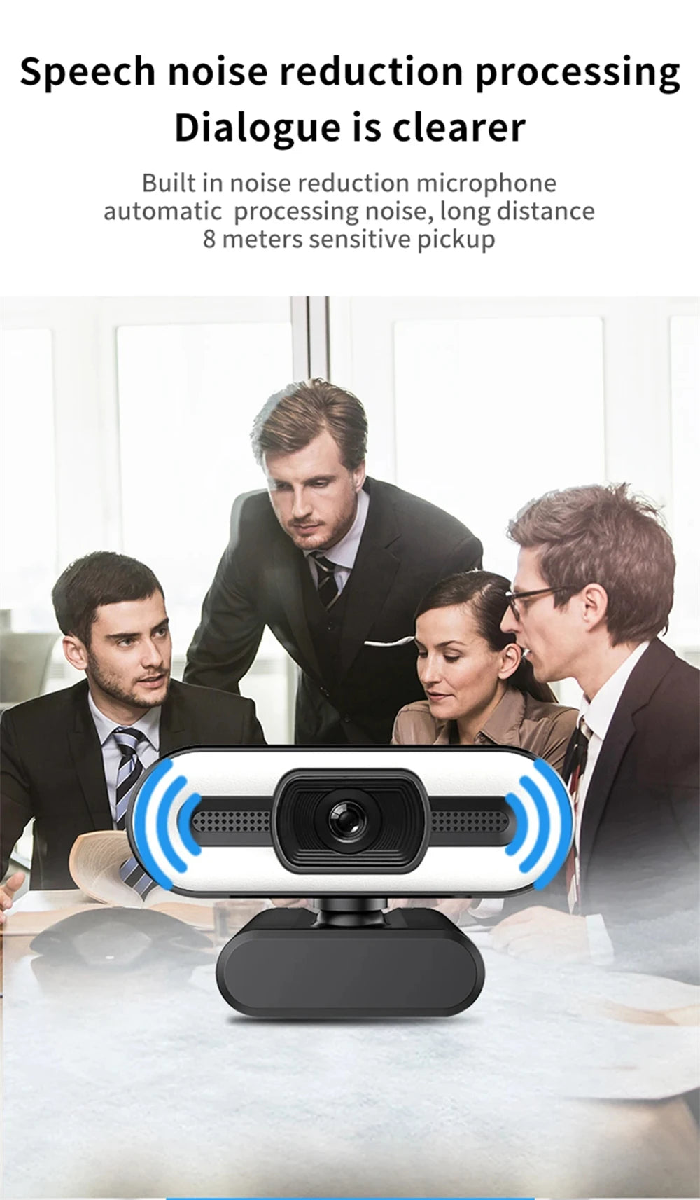 Portable Full HD Webcam | 1080P/2K/4K Auto Focus with Microphone for P ...