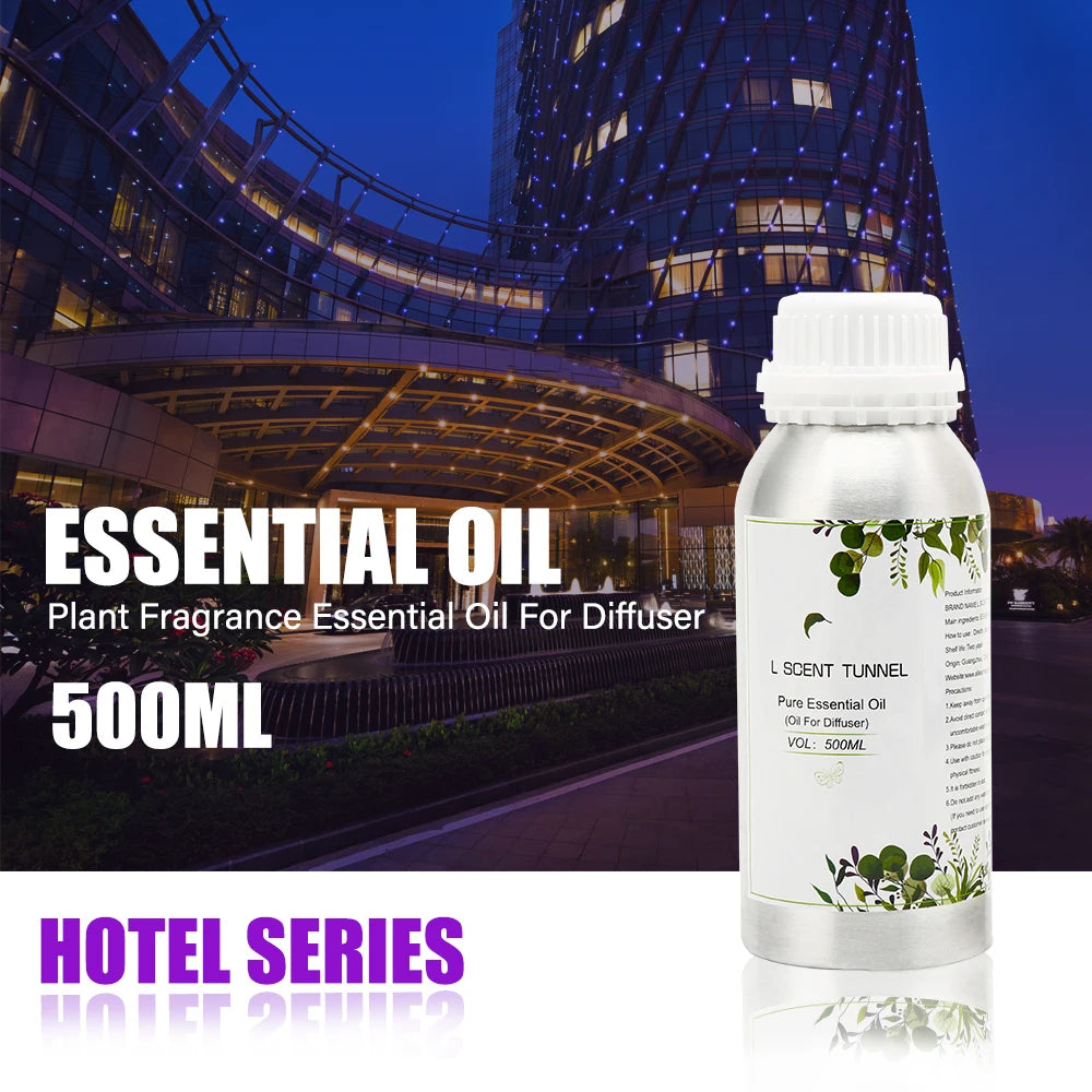 500ml Essential Oils for Diffusers - Perfume Oil & Air Freshener for Home & Hotel Fragrance Devices