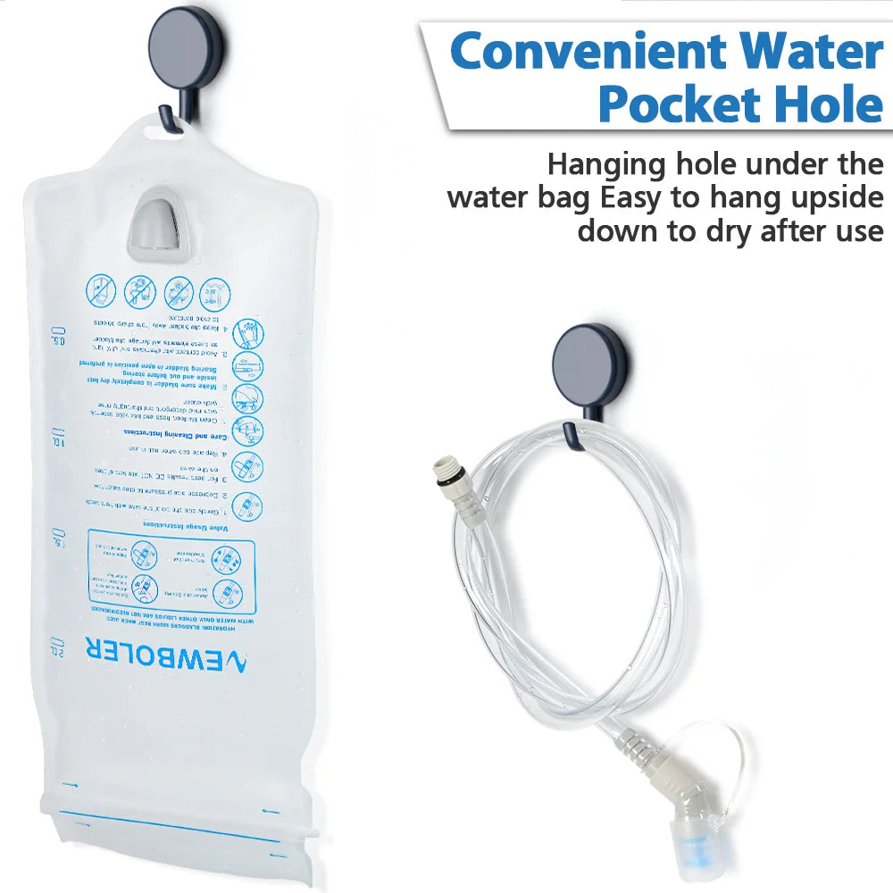 NEWBOLER Outdoor Sport Water Bladder — 1.5L/2L/3L TPU Soft Flask for Camping, Running & Biking