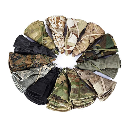 Camouflage Boonie Hat – Wide Brim Sun Hat for Men and Women – Outdoor Hiking, Fishing, Hunting, and Sports – Foldable Soft Cap