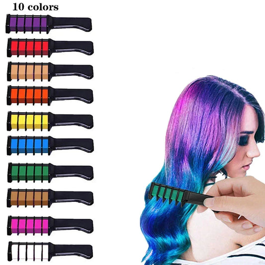 Temporary Hair Color Chalk Wax – White Hair Dye Crayons for Fashion Hair Coloring & Styling