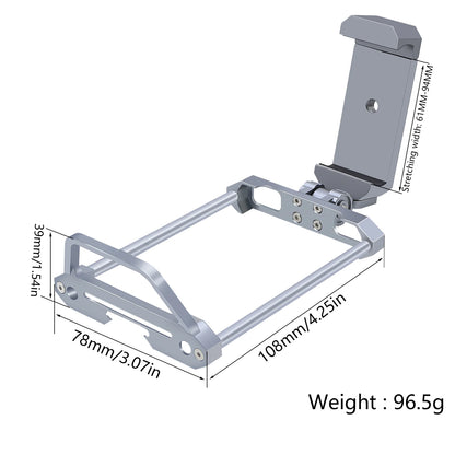Aluminum Protector Frame Bracket with Phone Mount Holder for Flysky Noble NB4 Pro, NB4 Lite, NB4+ Radio Transmitter   2/2