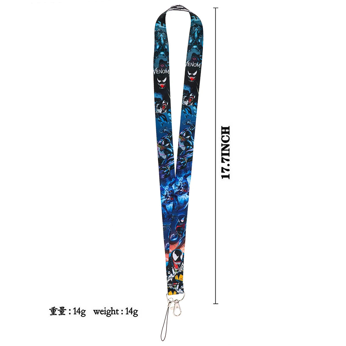 Cartoon Credential Holder Keychain – Cool Lanyard for Key, ID Card, Gym Badge & Cosplay Gift