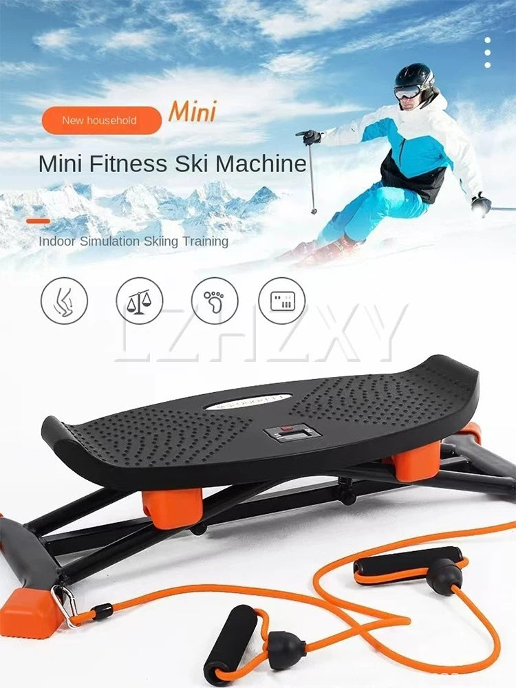 Indoor Ski Machine – Swinging Slide Trainer for Leg Toning & Slimming, Ski Simulation Stepper Equipment