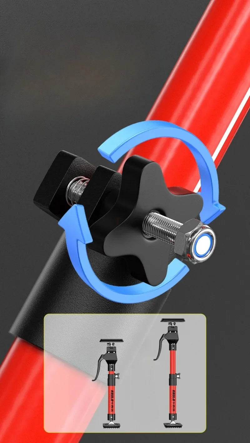 Adjustable Telescopic Support Rod – Steel Hand Jack Bracket for Hanging & Lifting Bathroom Cabinet Installation