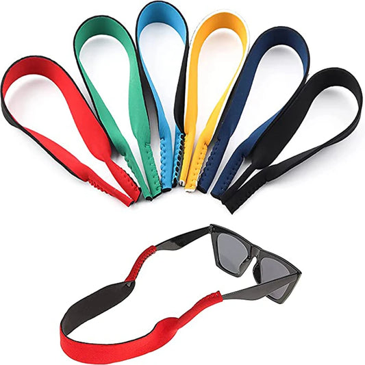 12-Color Floating Foam Eyeglasses Straps: Sports Anti-Slip Sunglasses Chains - Secure Glasses Ropes Band Cord Holder for Active Lifestyles
