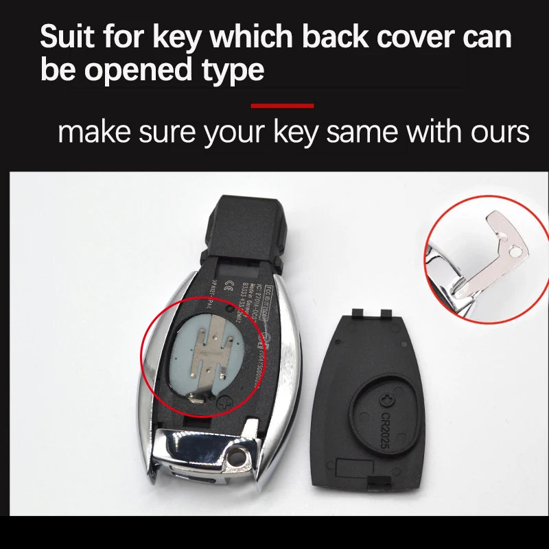 BZTOPKEYS Smart Car Key – 3/4 Button 315/434MHz Remote Fob for Mercedes Benz A/C/E/S Class W203/W204/W205/W210/W212 NEC BGA